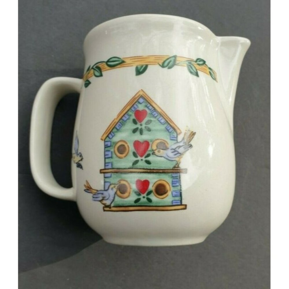 Birdhouse Creamer China Pearl Casuals Stoneware